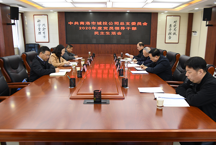 商洛市城投公司黨總支召開2020年度民主生活會(huì)